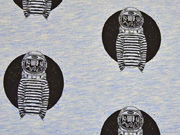 RESTSTCK 215 cm Stenzo Sweat Astronauten, hellblau meliert