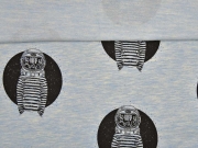 RESTSTCK 215 cm Stenzo Sweat Astronauten, hellblau meliert