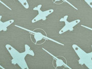 Bio-Jersey Stenzo Flugzeuge, mint grau