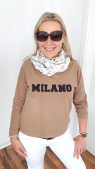 Sweatstoff French Terry uni, camel