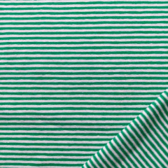 Jerseystoff Streifen 2 mm breit, grün weiß