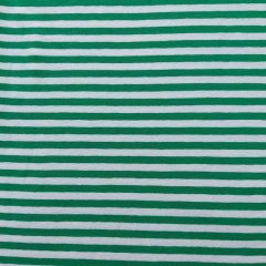 Jerseystoff Streifen 5 mm Garn gefärbt, grün weiß