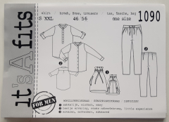 1090 Herren Shirt Hose Tasche Schnittmuster its A fits