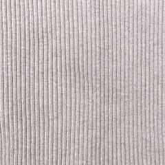 Bndchenstoff gerippt Hipster-Beanie Stoff, helltaupe meliert