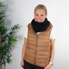 Cashmere Wollschal uni, schwarz