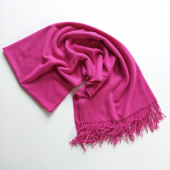 Kaschmir Wollschal Cashmere Woolblend uni, pink