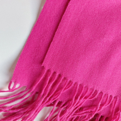 Kaschmir Wollschal Cashmere Woolblend uni, pink