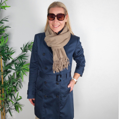 Cashmere Wollschal uni, taupe