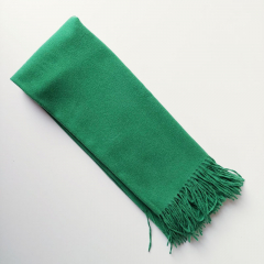Cashmere Wollschal uni, grn