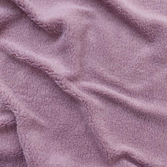 Teddyfleece Stoff Teddyfell Lammfellimitat flauschig weich, mauve