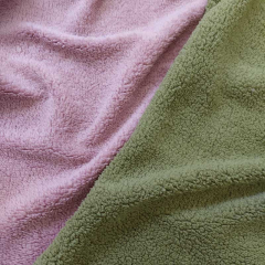 Teddyfleece Stoff Teddyfell Lammfellimitat flauschig weich, mauve