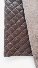 Teddyfleece Stoff Teddyfell Lammfellimitat flauschig weich, taupe