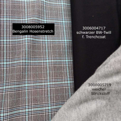 Strickstoff Glattstrick weich dnn, grau meliert