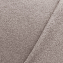 Baumwollfleece Stoff uni, taupe