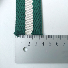 Gurtband Streifen 3D-Optik 38 mm, dunkelgrn wei