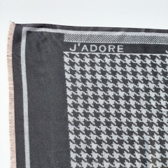 Schal Hahnentrittmuster  JADORE grau schwarz