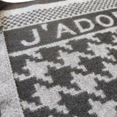 Schal Hahnentrittmuster  JADORE grau schwarz