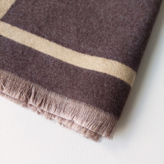 Schal Hahnentrittmuster  JADORE dunkelbraun hellbeige