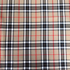 Webware Schottenkaro Tartan, beige schwarz rot