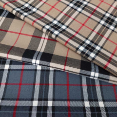 Webware Schottenkaro Tartan, beige schwarz rot