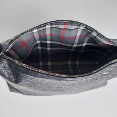 Webware Schottenkaro Tartan, grau schwarz rot