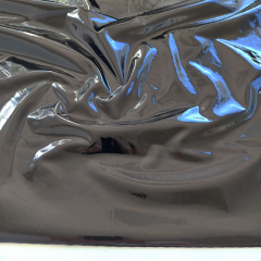 Lackleder Imitat elastisch uni, schwarz