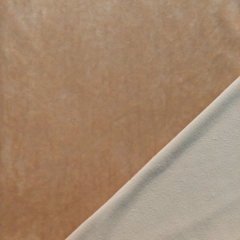 Samt Jerseystoff Stretchsamt butterweich, camel