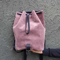 RESTSTCK 19 cm Breitcord Taschenstoff Mbelstoff Dekostoff Samtstoff, mauve (blasslila)
