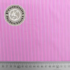 Baumwollstoff weie Lngsstreifen pink Piumino Feeling Albini - Made in Italy