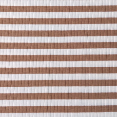 Rippenjersey Streifen 1 cm, zimtbraun cremewei (garngefrbt)