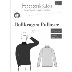 Papierschnittmuster ROLLKRAGEN PULLOVER HERREN Fadenkfer