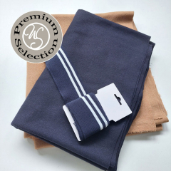 Jackenstoff Wollstoff Wool Blend weich, dunkelblau - Made in Italy