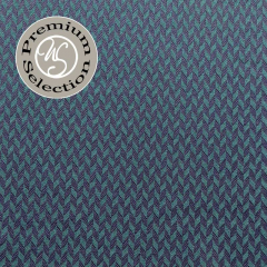 Jacquard Jerseystoff Fischgrtmuster, dunkelblau petrol