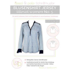 Papierschnittmuster Blusenshirt aus Jersey Lillesol No.5