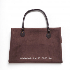 Taschenhenkel Kunstleder 63,5cm oval zum Annhen, dunkelbraun