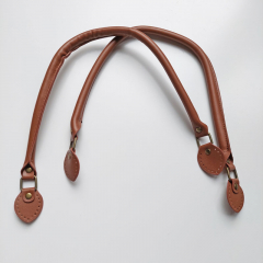Taschenhenkel Kunstleder 63,5 cm oval zum Annhen, Havanna braun (mittelbraun)