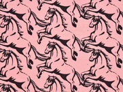 Jersey Pferde, schwarz rosa