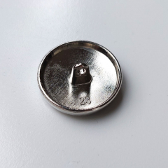 Metallknopf mit Wappen Knopfgre 36/23 mm, silber schwarz