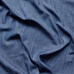 leichter Jeansstoff uni, dunkelblau (washed look)
