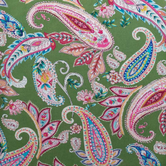RESTSTCK 60 cm Viskosestoff Popelin Blusenstoff Paisley, pistaziengrn