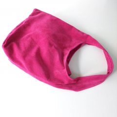 Wildleder Tasche Shopper Beutelform - pink