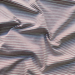 Jerseystoff schmale Streifen 2 mm Garn gefrbt, wei mauve #KK0043