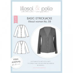 Papierschnittmuster Basic Strickjacke Lillesol women No. 59
