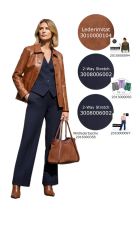 Vintage Lederimitat Kunstleder, Havanna braun