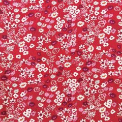 Viskosestoff Popelin Blusenstoff Streublmchen, wei rosa orange rot