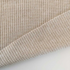 Rippstrick Viskose Meterware, beige meliert