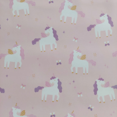 Aqua Protect Regenmantelstoff Einhorn, wei lila rosa