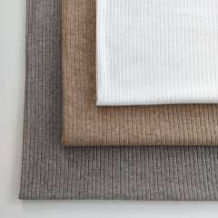 Strickstoff Rippenstrick Classic Look - cremewei
