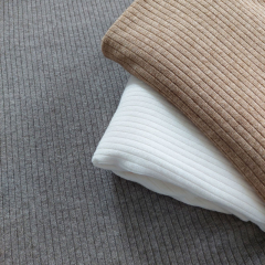Strickstoff Rippenstrick Classic Look - cremewei