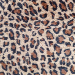 RESTSTCK 31 cm Fellimitat Plsch Leopardenmuster Animal Print flauschig weich, braun schwarz camel